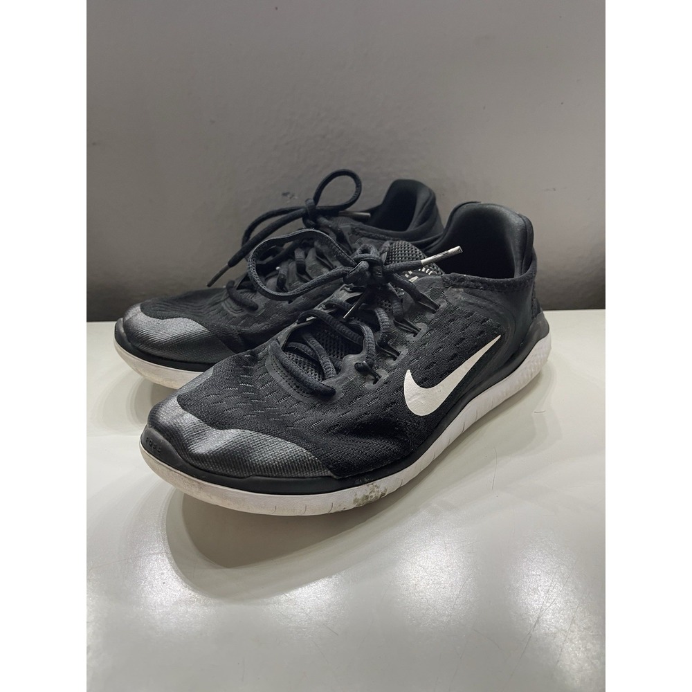 Nike Womens 8.5‎ Free Run 2018 Running Shoe Lace Up Lightweight Black 942837-001